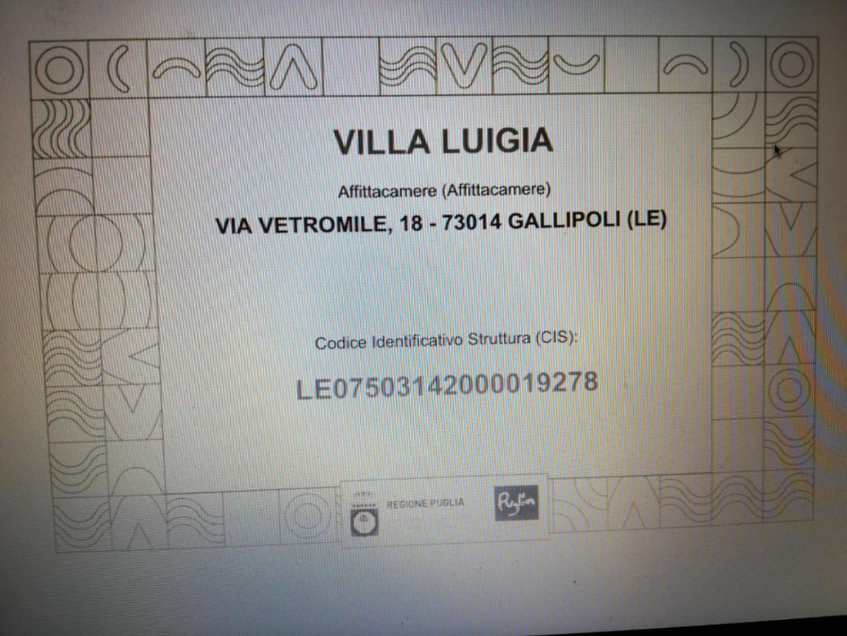 Villa Luigia Luxury Relais Gallipoli Bagian luar foto
